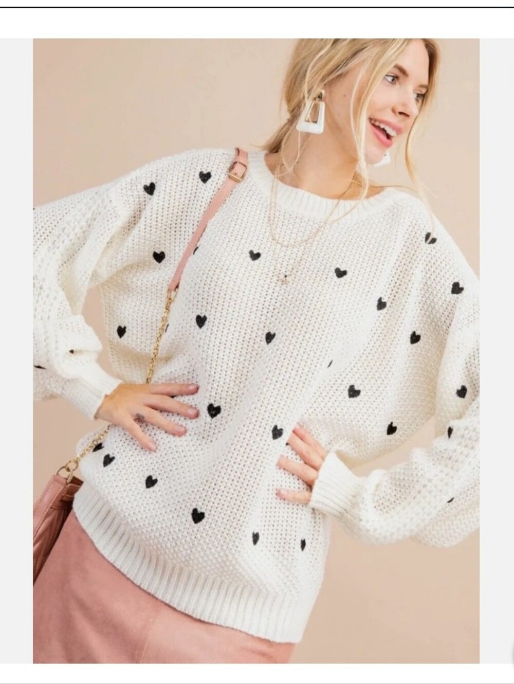 Chic Soul Queen of Hearts Sweater